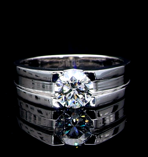 Picture of 1.20 Carat Solitaire Ring With A Modern, Elegant Band Design.