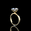 Picture of 2.50 Carat Solitaire Ring With An Elegant Floral - Inspired Prong Setting.