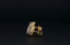 Picture of 2 Carat Total Solitaire Halo Set Oval Earrings. (2.65 ctw Diamonds)
