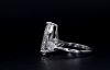 Picture of 5.50 Carat Pear Shaped Solitaire With Matching Pear Side Stones. (6.60CtW Diamonds)