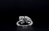 Picture of 2.10 Ct Pear And 2.50 Ct Emerald Solitaire Diamond Ring.(5.80 CTW Diamonds)
