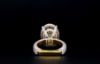 Picture of 7 Carat Oval Solitaire Ring With A Finely Detailed Pave Setting. (9.50CTW Diamonds)