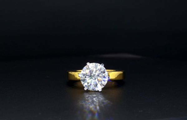 Picture of  Solitaire Ring Featuring A 3 Carat Centerpiece.