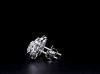 Picture of 3.10 CT Solitaire Earrings, Framed In Sparkling Halos. (4CTW diamonds)