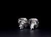 Picture of 3.10 CT Solitaire Earrings, Framed In Sparkling Halos. (4CTW diamonds)