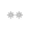 Picture of Floral Radiance - 0.50 Carat Round Diamond Petal Studs.