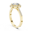 Picture of Golden Halo - 1.35 Carat Round Diamond Ring