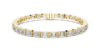 Picture of The Legacy Bezel Band - 9.50 Carat Emerald Diamond Bracelet