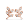Picture of Leaf Whisper – Round Diamond Earrings