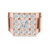 Picture of Regal Square – 2.30 Carat Round & Princess Diamond Ring