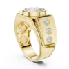 Picture of Imperial Solitaire – 3 Carat Round Diamond Men’s Ring (3.70 CTW Diamonds)