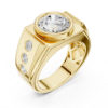 Picture of Imperial Solitaire – 3 Carat Round Diamond Men’s Ring (3.70 CTW Diamonds)