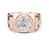 Picture of Imperial Solitaire – 3 Carat Round Diamond Men’s Ring (3.70 CTW Diamonds)