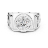 Picture of Imperial Solitaire – 3 Carat Round Diamond Men’s Ring (3.70 CTW Diamonds)