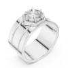 Picture of Hexa Solitaire – 1.50 Carat Round Diamond Men’s Ring