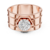 Picture of Hexa Solitaire – 1.50 Carat Round Diamond Men’s Ring