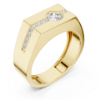 Picture of Crest Solitaire – 0.70 Carat Round Diamond Men’s Ring  (0.70 CTW DIAMONDS)