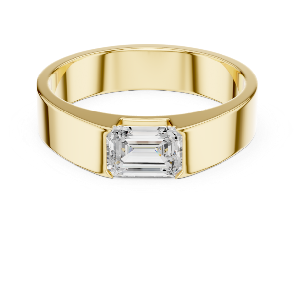 Picture of Imperial Emerald – 1 Carat Solitaire Diamond Men’s Ring