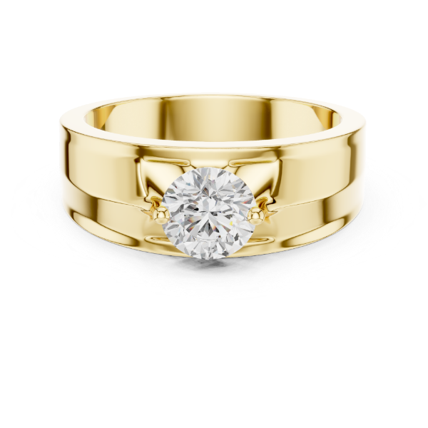 Picture of Prism Crest – 0.85 Carat Solitaire Men’s Ring