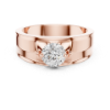 Picture of Prism Crest – 0.85 Carat Solitaire Men’s Ring