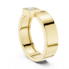 Picture of Noble Square – Princess Solitaire Diamond Band