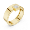 Picture of Noble Square – Princess Solitaire Diamond Band