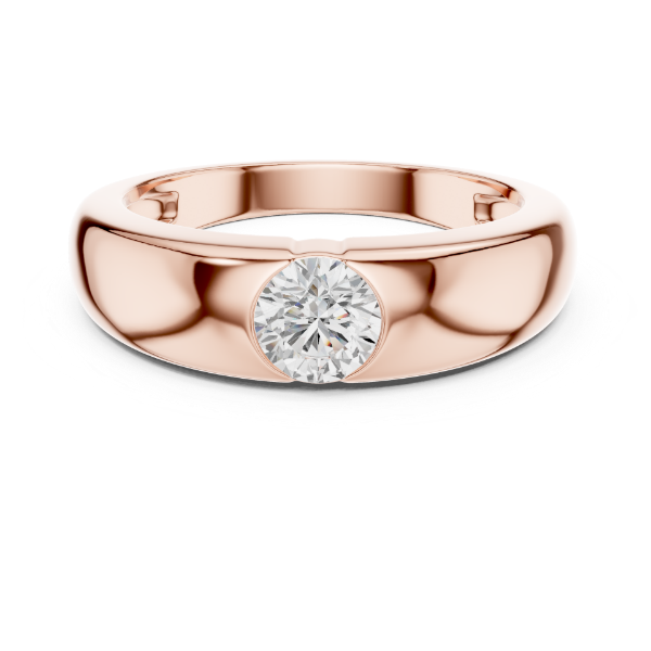 Picture of Golden Zenith – Round Diamond Ring