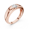 Picture of Golden Zenith – Round Diamond Ring
