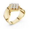 Picture of Crown Grid – Round Diamond Men's Band