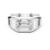 Picture of Regal Radiance – 2 Carat Solitaire Emerald Diamond Ring