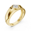 Picture of Square Flame – 0.50 Carat Princess Cut Solitaire Band
