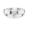 Picture of Square Flame – 0.50 Carat Princess Cut Solitaire Band