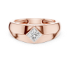 Picture of Square Flame – 0.50 Carat Princess Cut Solitaire Band