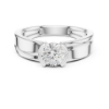 Picture of Eclipse Band - 0.50 Carat Round Diamond Ring.