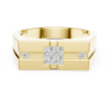 Picture of Luxury Men's Ring - Princess & Round Diamonds.