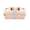 Picture of Luxury Men's Ring - Princess & Round Diamonds.