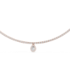 Picture of Radiant Charm – 4.50 Ct Diamond Necklace with Pear Drop 