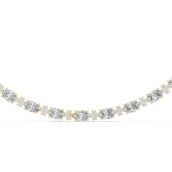 Picture of Celestial Sparkle - 13 Carat Round & Oval Necklace