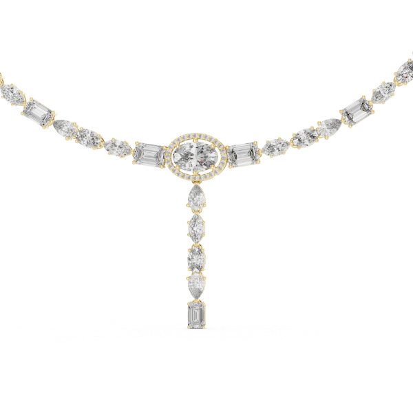 Picture of The Grand Assemblage - 14 Carat Multi-Shape Diamond Necklace