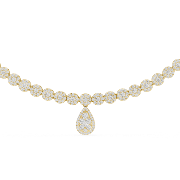 Picture of The Nova Drop - 8 Carat Round Diamond Necklace