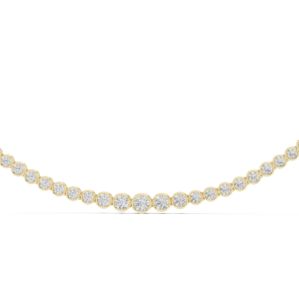 Picture of The Continuum Flow - 11 Carat Round Diamond Necklace