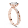 Picture of The Intertwine Solitaire - 2.10 Carat Solitaire Diamond Ring (2.40 CTW Diamonds)