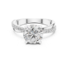 Picture of The Intertwine Solitaire - 2.10 Carat Solitaire Diamond Ring (2.40 CTW Diamonds)