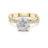 Picture of The Intertwine Solitaire - 2.10 Carat Solitaire Diamond Ring (2.40 CTW Diamonds)
