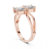 Picture of The Cross-Over Crown - 1.30 Carat Princess Diamond Ring.