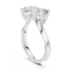 Picture of The Twin Solstice - 0.90 Carat Princess Diamond Ring.