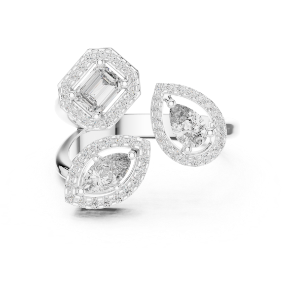 Picture of The Jewel Garden - 0.95 Carat Multi-Shape Diamond Ring
