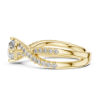 Picture of The Destiny Criss-Cross - 1 Carat Round Solitaire Diamond Ring  (1.40 CTW Diamonds)