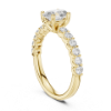 Picture of The Elongated Spark - 1.01carat Oval Solitaire Diamond Ring(1.55 CTW Diamonds)