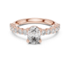 Picture of The Elongated Spark - 1.01carat Oval Solitaire Diamond Ring(1.55 CTW Diamonds)